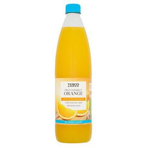 Tesco Fruit & Barley Orange No Added Sugar 1L