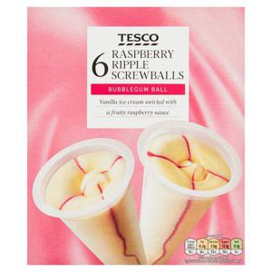 Tesco Raspberry Ripple Screwball 6X100ml