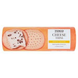 Tesco Cheese Thins 150G