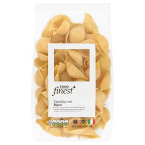 Tesco FINEST PASTA CONCHIGLIONI RIGATE 500G