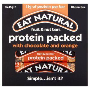 Eat Natural Protein Packed With Chocolate & Orange 3X45g