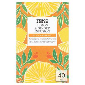 Tesco Lemon & Ginger 40S 80G