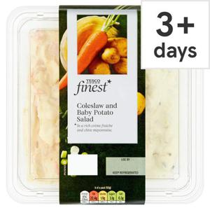 Tesco Finest Coleslaw & Baby Potato Salad 400G