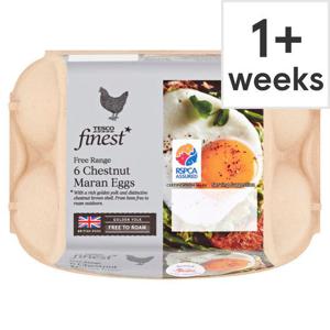 Tesco Finest 6 Free Range Chestnut Maran Eggs