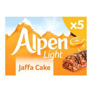 Alpen Light Cereal Bars Jaffa Cake 5X19g