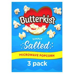 Butterkist Microwave Salted Popcorn 3X60g