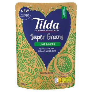 Tilda Super Grains Lime & Herb 220G