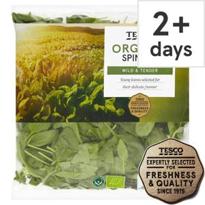 Tesco Organic Spinach 200G