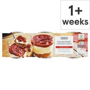 Tesco Strawberry Cheesecake 3 X 100G