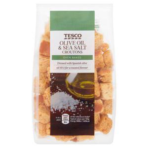 Tesco Olive Oil & Sea Salt Croutons 100G