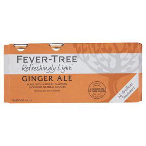 Fever-Tree Light Ginger Ale Cans 8X150ml