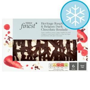 Tesco Finest Raspberry & Dark Chocolate Roulade 450G