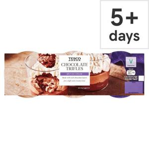 Tesco Chocolate Trifle 3 X 119G