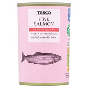 Tesco Wild Pacific Pink Salmon 418G