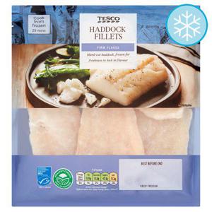 Tesco Haddock Fillets 360G