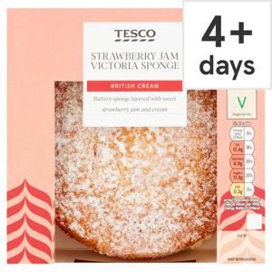 Tesco Fresh Cream Strawberry Victoria Sponge 360G