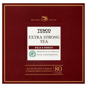 Tesco Extra Strong Tea 80 Bags 250G