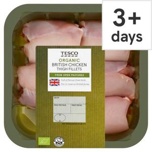 Tesco Organic Chicken Thigh Fillet 400G