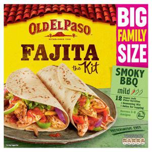 Old El Paso Smoky Bbq Family Fajita Kit 750G