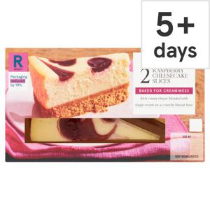 Tesco 2 Raspberry Cheesecake Slices 180G