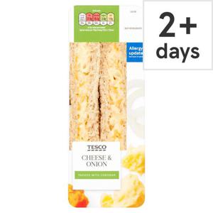 Tesco Cheese & Onion Sandwich