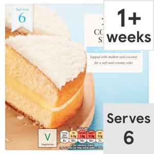 Tesco Coconut Sponge Cake Each