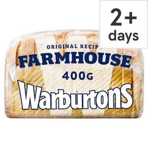 Warburtons White Farmhouse Bread 400G