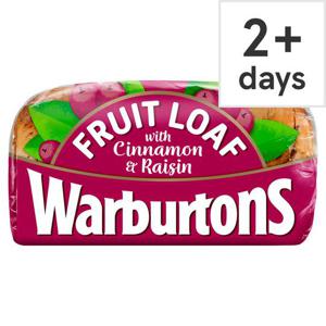 Warburtons Fruit Loaf With Cinnamon & Raisin 400G