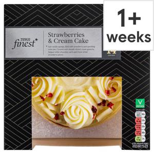 Tesco Finest Strawberries & Cream Cake