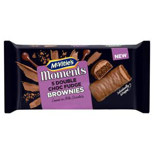 Mcvities Moments 5 Double Chocolate Fudge Brownies