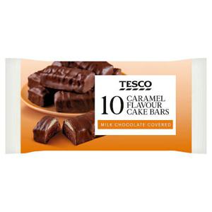 Tesco 10 Caramel Cake Bars