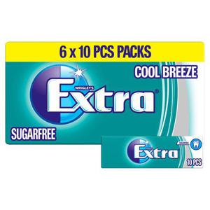 Wrigley's Extra Cool Breeze 6X10 Pieces 84G