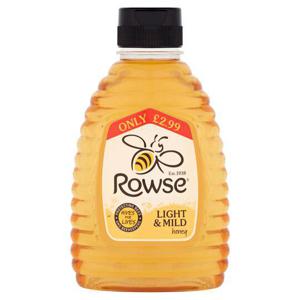 Rowse Squeezy Light & Mild Honey 340G