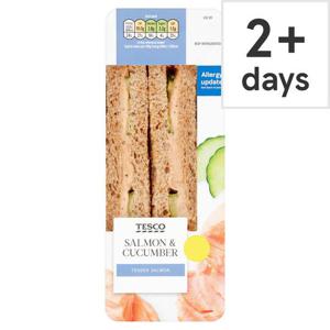 Tesco Salmon & Cucumber Sandwich