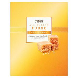 Tesco All Butter Fudge 125G