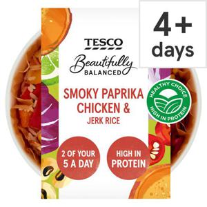 Tesco Beautifully Balanced Smokey Paprika Chicken & Jerk Rice 380G