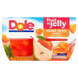 Dole Mixed Fruit In Peach Jelly 4X123g