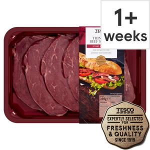 Tesco Thin Cut Beef Steaks 395G