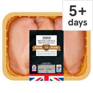 Tesco Room To Roam British Chicken Breast Portions 650G