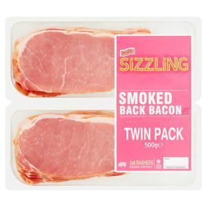 Danish Sizzling Smoked Back Bacon 16 Rashers 500G