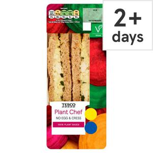 Tesco Plant Chef No Egg & Cress Sandwich