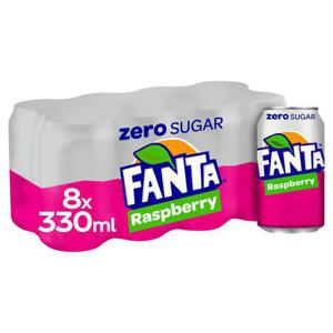 Fanta Raspberry Zero 8 X 330Ml