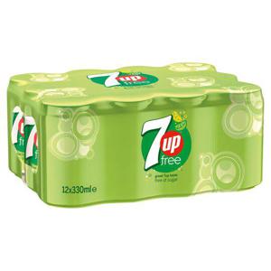 7Up Free Lemon & Lime Drink 12 Pack 330Ml