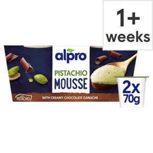 Alpro Pistachio Mousse Plant-Based Chocolate Dessert 2X70g