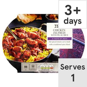 Tesco Chicken Jalfrezi & Pilau Rice 450G