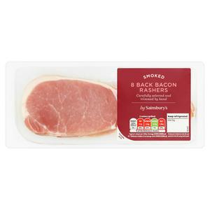 Sainsbury's Smoked Back Bacon Rashers x8 250g