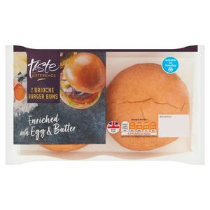 Sainsbury's Brioche Burger Buns, Taste the Difference x2