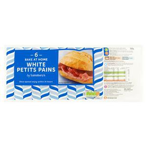 Sainsbury's Bake at Home White Petit Pains x6