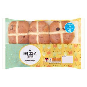 Sainsbury's Hot Cross Buns x6