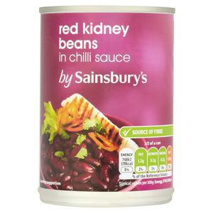 Sainsbury's Red Kidney Beans in Chilli Sauce 400g